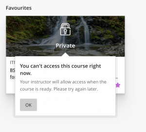 Error showing a module is private.unavailable to students