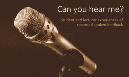 Can you hear me? Student and lecturer experiences of recorded spoken feedback