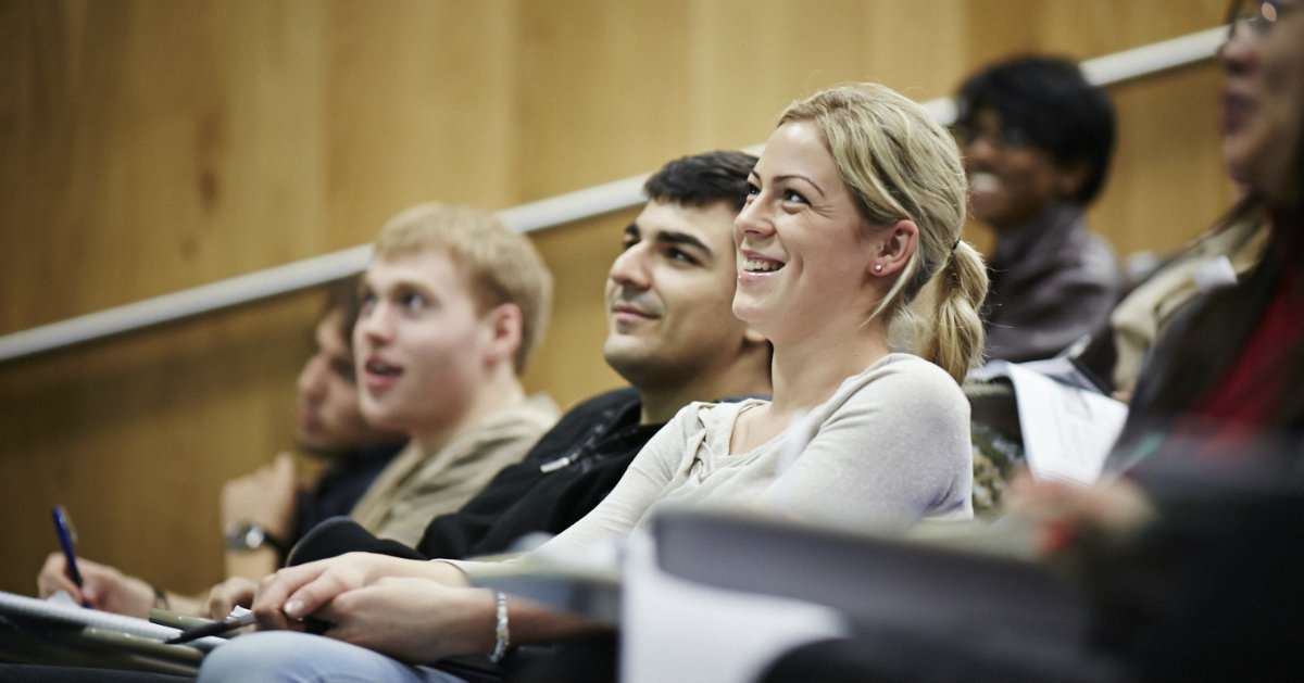 Students in a lecture